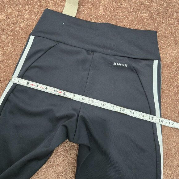 Adidas Leggings Womens Medium 7/8 Length High-Rise Aeroready Black - FLAWS - Picture 5 of 12